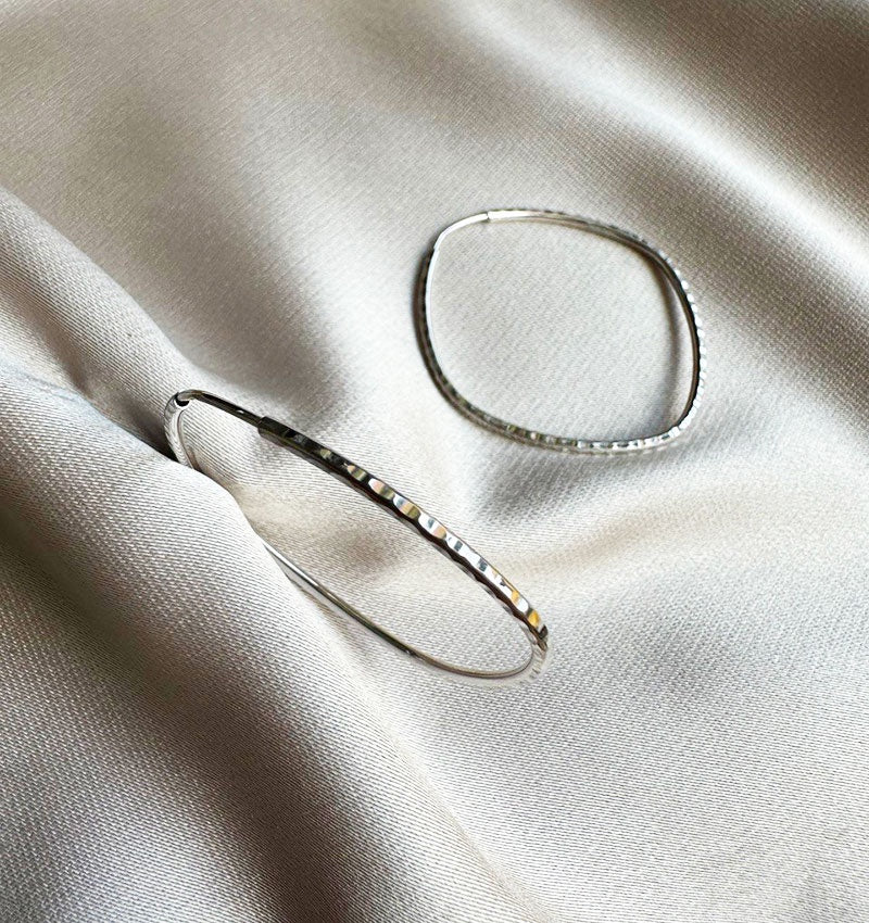 Серьги из белого золота