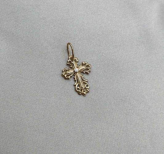 Cruciuliță din aur roz