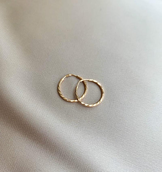 Серьги из розового золота