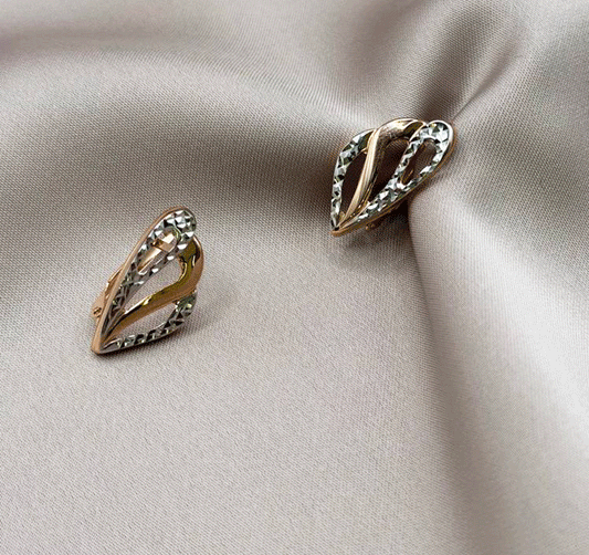 Rose gold earrings