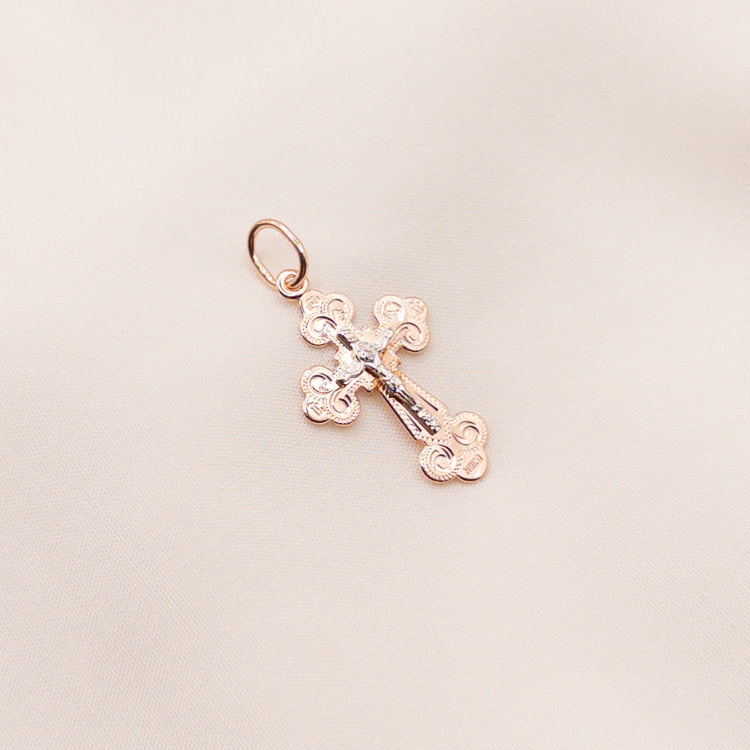 Rose gold cross