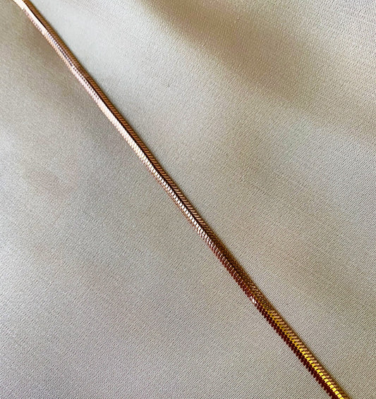 Цепь из розового золота