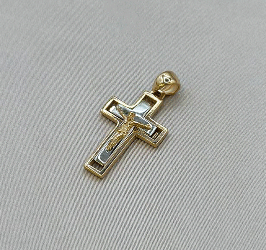 Cruciuliță din aur roz