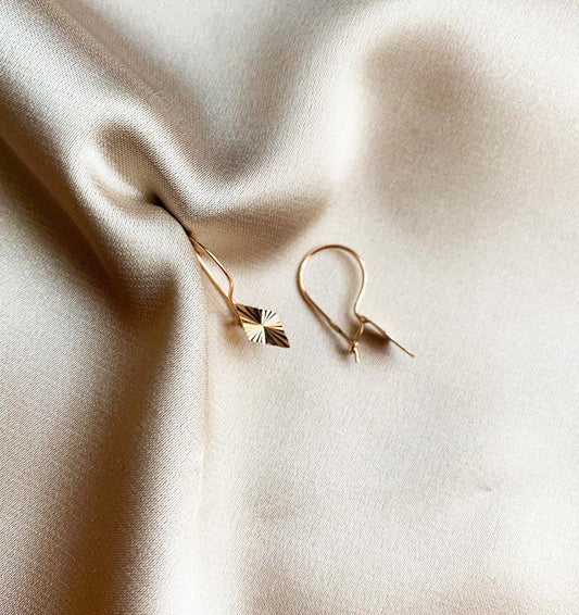 Серьги из розового золота