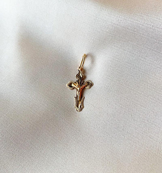Rose gold cross