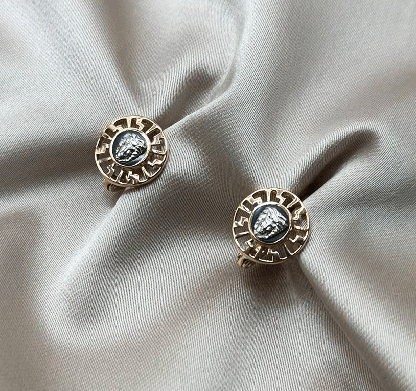 Серьги из розового золота