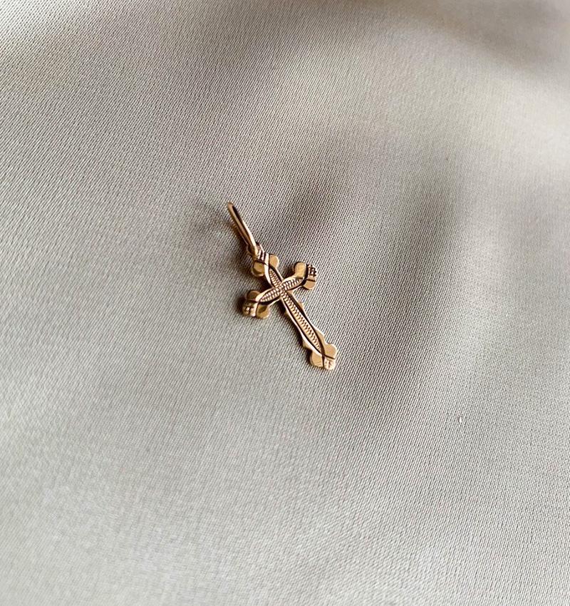 Rose gold cross