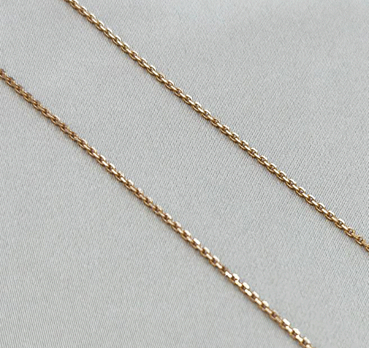 Цепь из розового золота