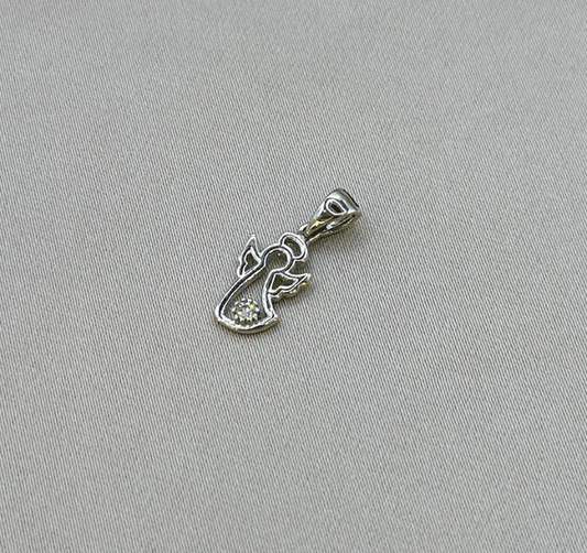 Pandantiv din aur alb