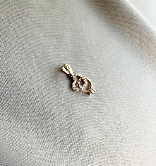 Подвеска из розового золота