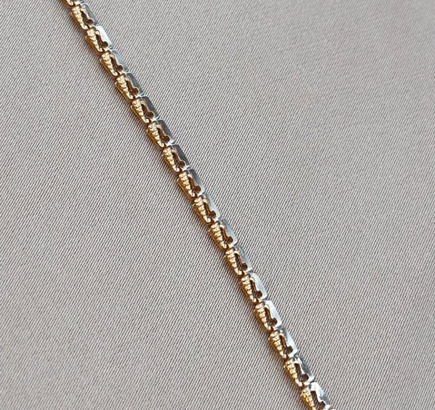 Цепь из розового золота