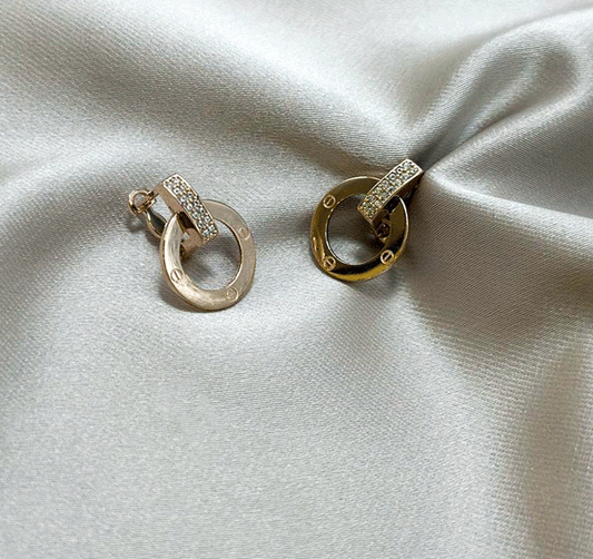 Серьги из розового золота