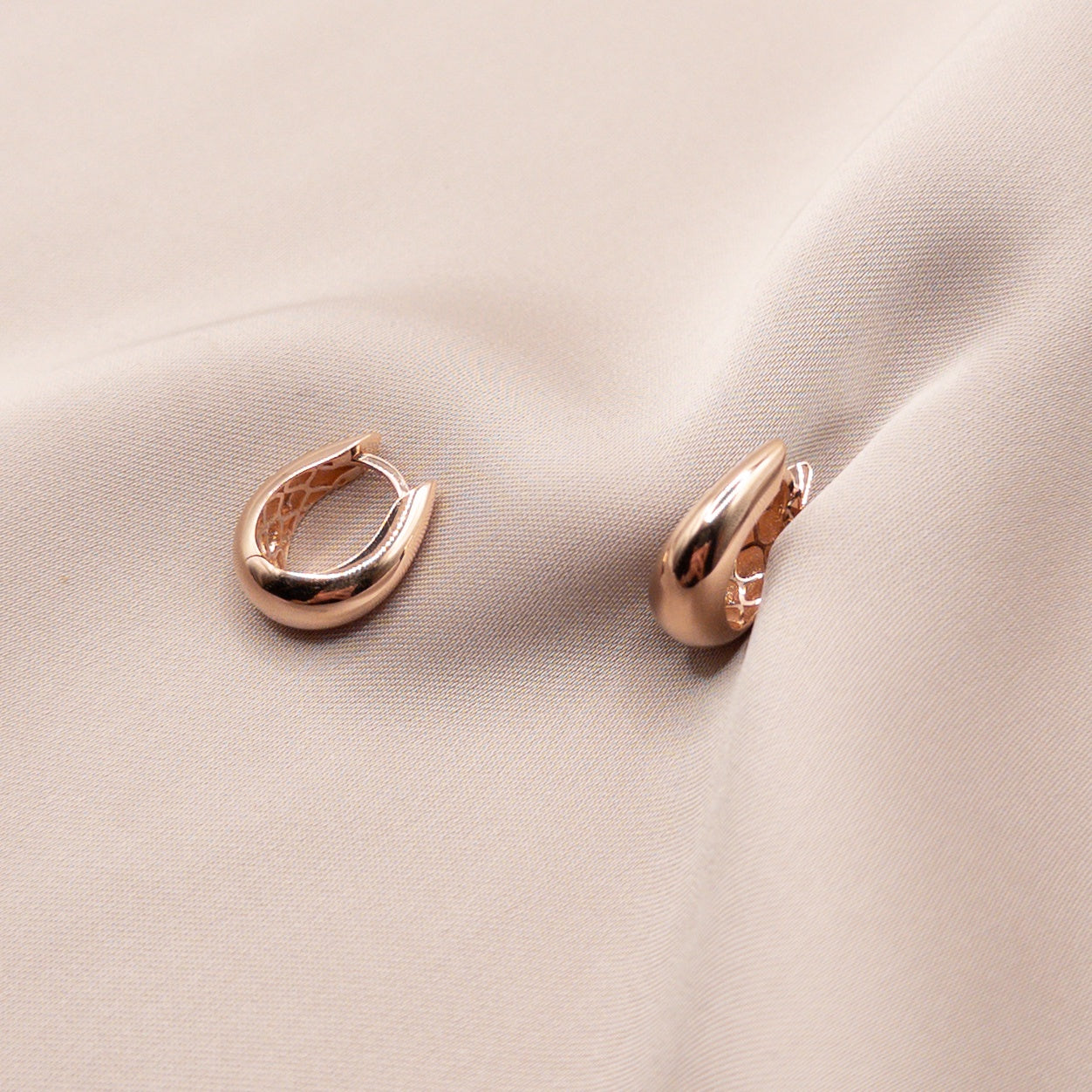 Rose gold earrings