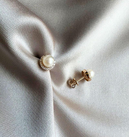 Серьги из розового золота