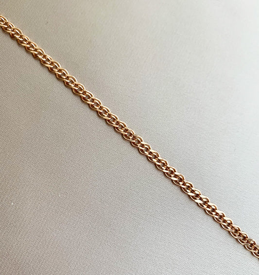 Цепь из розового золота