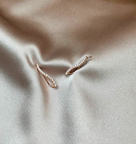 Серьги из розового золота