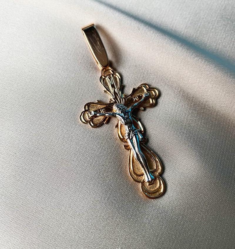 Rose gold cross