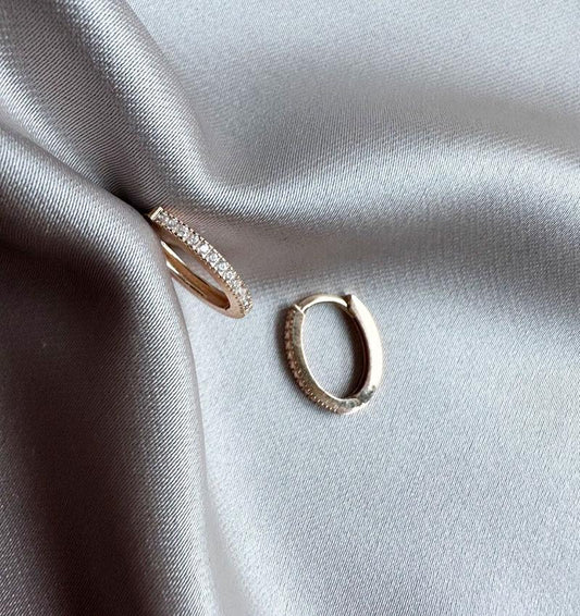 Серьги из розового золота