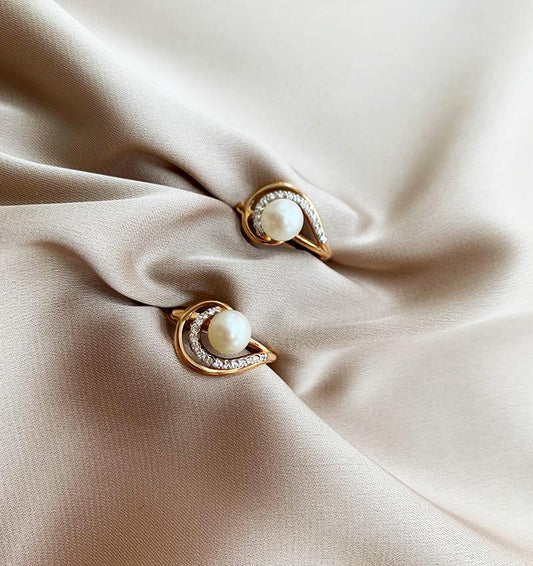 Серьги из розового золота