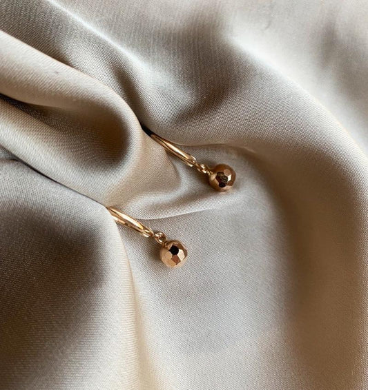 Серьги из розового золота