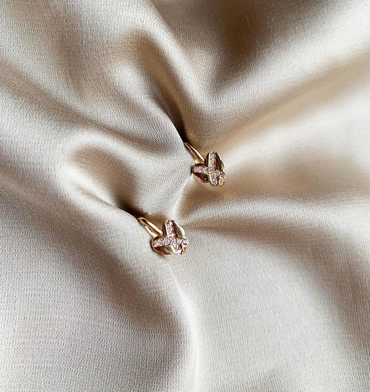 Серьги из розового золота