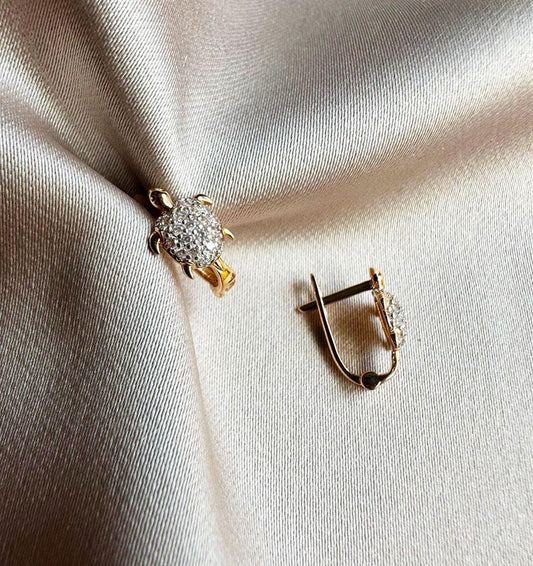 Серьги из розового золота