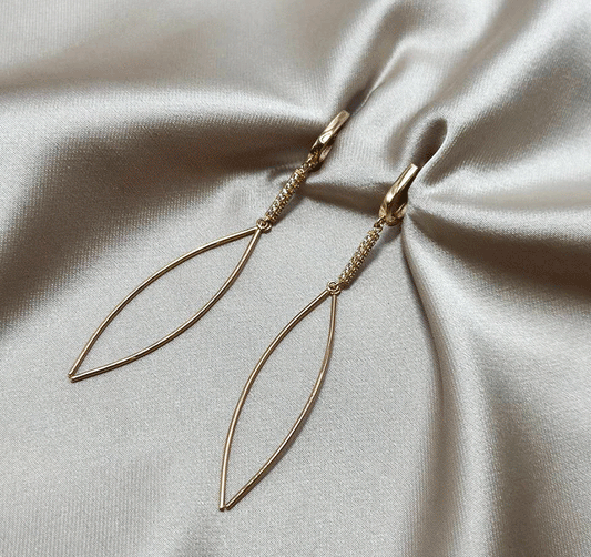 Серьги из розового золота