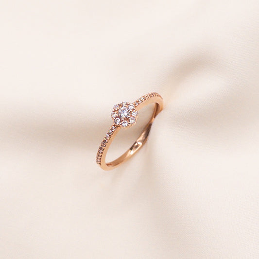 Rose gold engagement ring