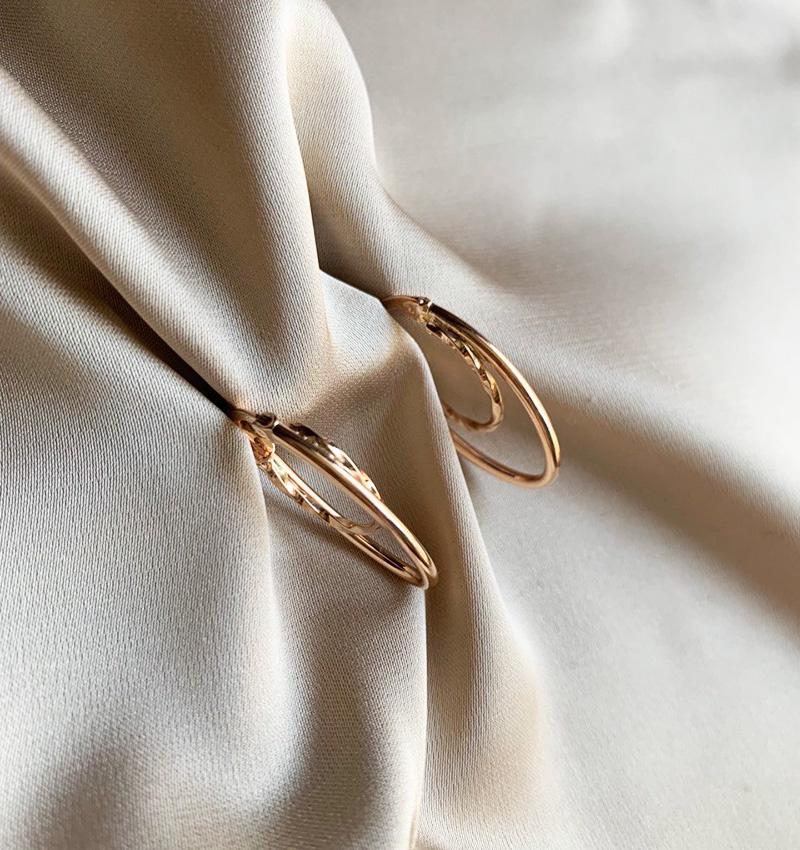 Серьги из розового золота