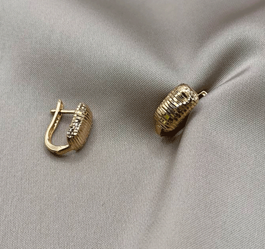 Серьги из розового золота