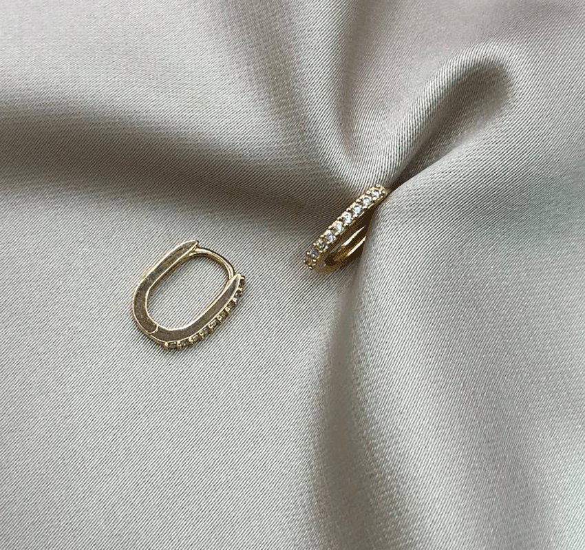 Серьги из розового золота