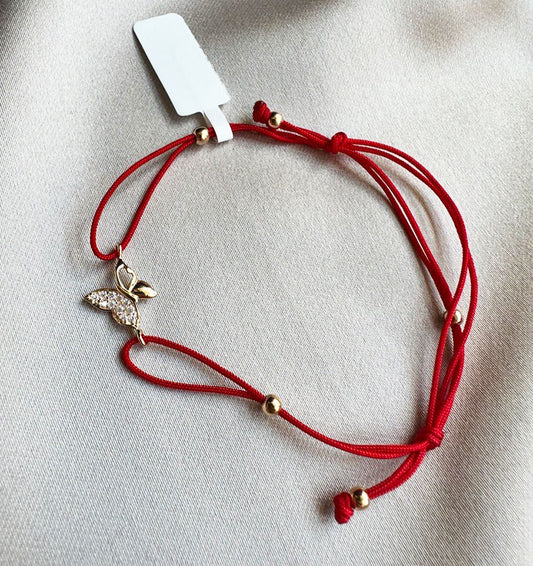 Rose gold bracelet with zircon