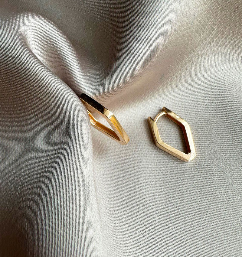 Серьги из розового золота