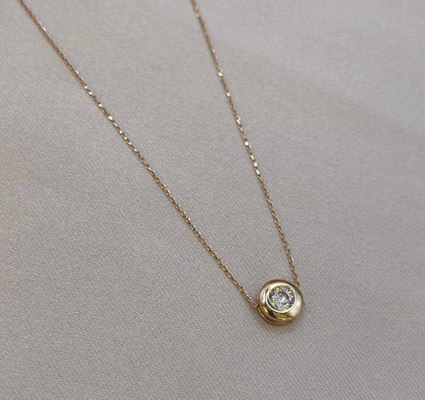 Цепь из розового золота