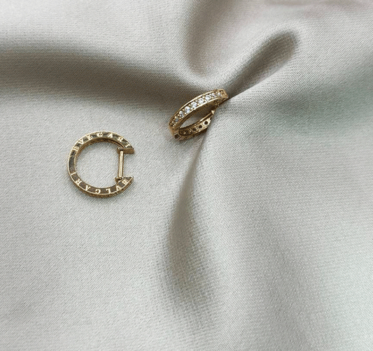 Rose gold earrings