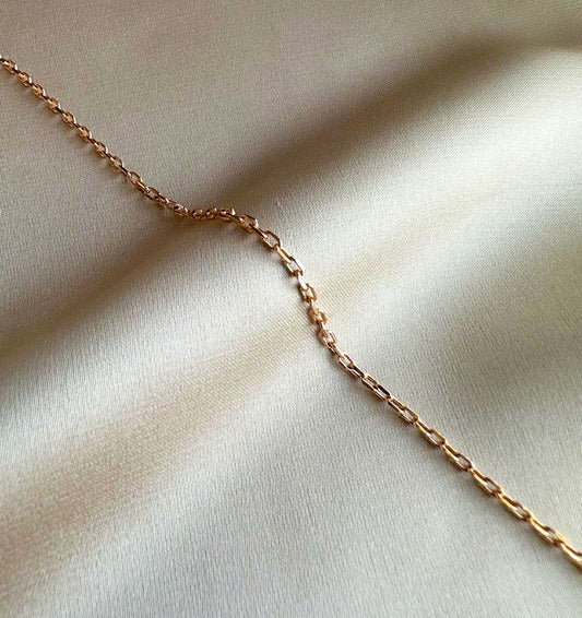 Цепь из розового золота