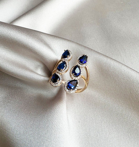 Inel din aur roz cu zircon