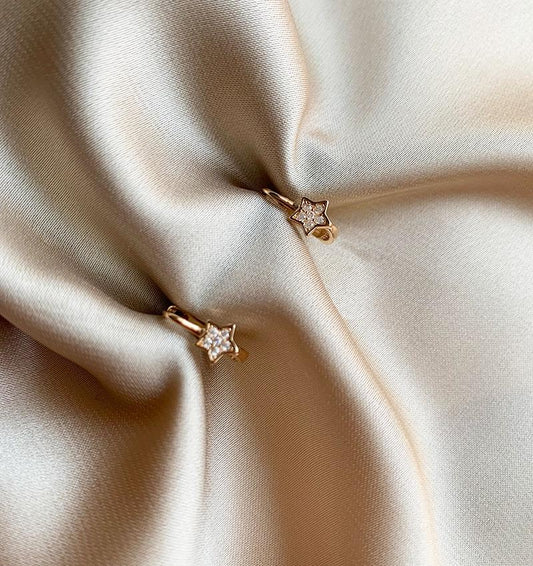 Серьги из розового золота