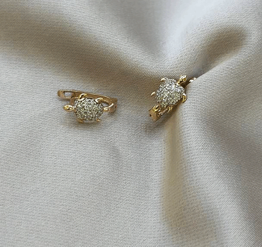 Серьги из розового золота