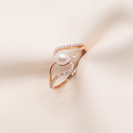 Rose gold engagement ring