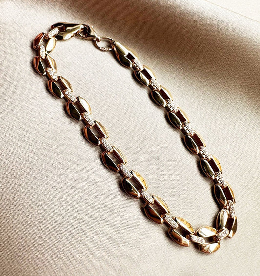 Brățară din aur roz cu zirconiu