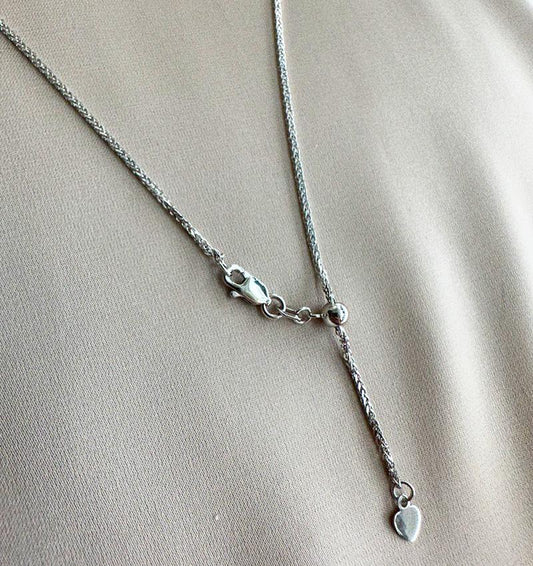 White gold necklace
