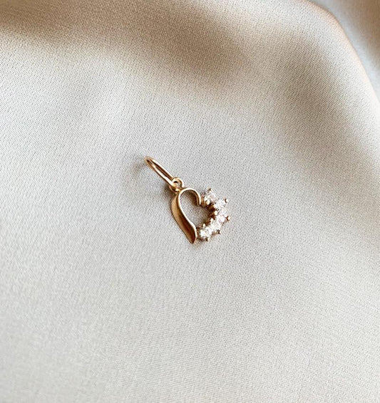 Pandantiv din aur roz cu zirconiu