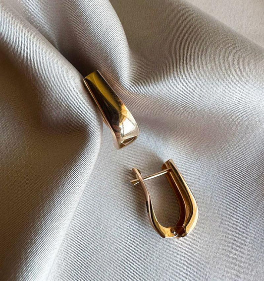 Серьги из розового золота