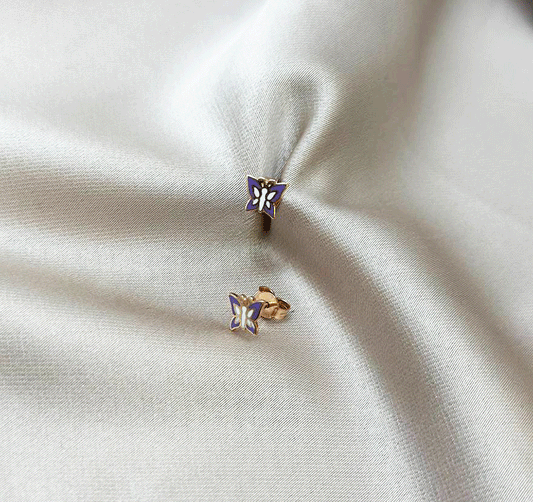 Серьги из розового золота