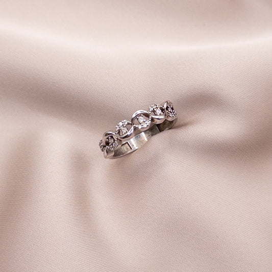 Sterling Silver Zircon Ring