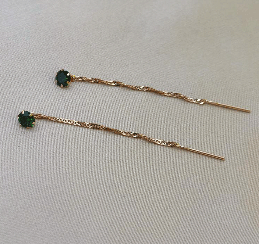 Серьги из белого золота