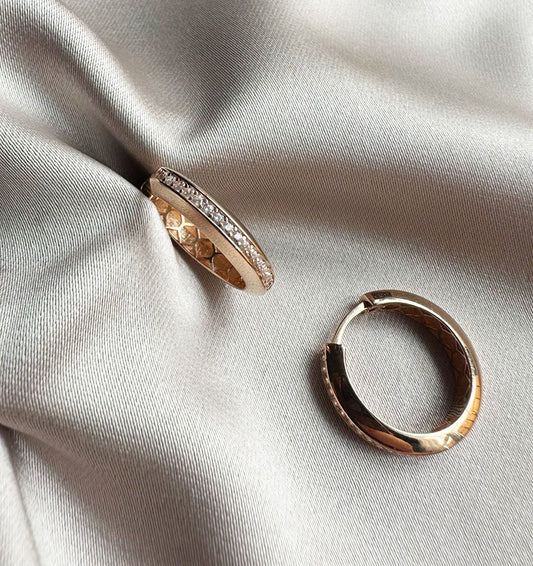 Серьги из розового золота