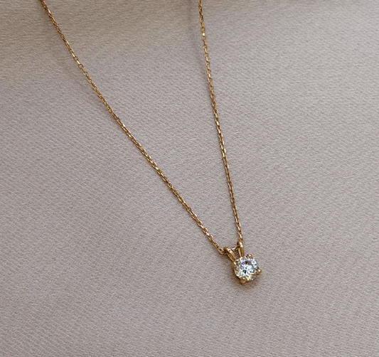 Колье из розового золота