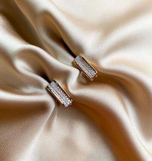 Серьги из розового золота